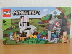 Lego Minecraft 21181 - Le Ranch des Lapins, neuf dans sa boite scellée, jamais ouvert.