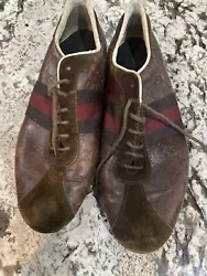 gucci shoes size 11 used men. Normal wear and tear