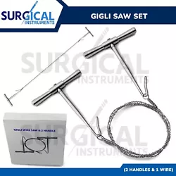Inspected in the USA for excellent quality. ORTHOPEDIC GIGLI SAW SET The Gigli Saw Set is made of high quality O.R....
