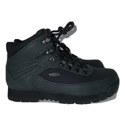 Lugz Black Casual Hiking Work Boots Shoes Men’s Sz 9 MCAMPD 0055 C36R-09/21 NEW