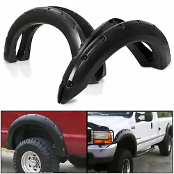 Fit For Ford. Style: Pocket Rivet Style. High quality injection moulding fender flares with smooth and precise edge...