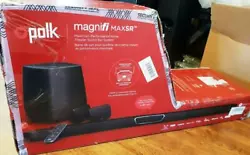Polk Audio MagniFi MAX SR Audio System AM8414-A Soundbar & Subwoofer Satellites.