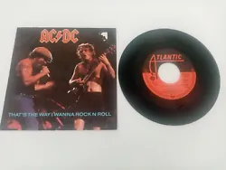 AC/DC – Thats The Way I Wanna Rock N Roll / Kissin Dynamite. Vinyle, 7