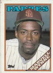 Marvell Wynne - 1988 Topps #454 - San Diego Padres Baseball Card