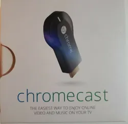 Google Chromecast  HDMI Media Streamer Black H2G2-42. Open Box Item Never Used. *Message with any questions.... *Next...