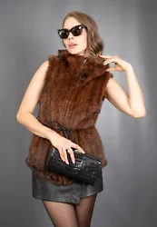 This is a very exclusive piece of clothing ,a fur saver ! It is 100% real fur. Super look ! Modern cut ! Highest...