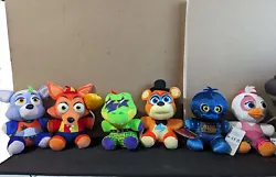 Lot of Five Nights at Freddys Funko Plushies Security breach, FNAF AR, Hot topi. Everyone of them has tags except for...