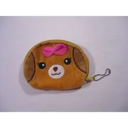 Character: Puppy. Style: Keychain. Accents: Bow. Color: Brown.