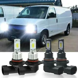 2x 9005 LED Headlight Bulbs. 2x 9006 LED Headlight Bulbs. It focuses light to match the standard beam pattern and does...