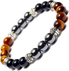 Black Obsidian Hematite Bracelet: Hematite is well-known for its protective and grounding power. It will keep you...
