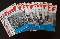 Lot de 10 anciennes revues RMF. n° 53 dOctobre 66 au n°63 de septembre 67.