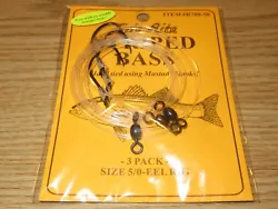 This is a quality rig hand tied using size 5/0 Mustad hooks and premium components. If need more information just ask....