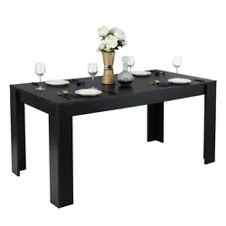Color: Black  Material: Engineered wood  Product Dimension: 63
