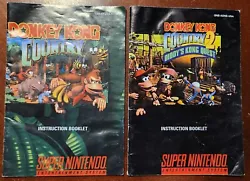 Manuals ONLY. Donkey Kong Country 1&2.