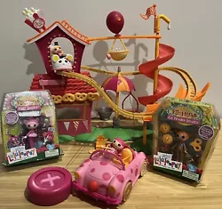 Includes 4 dolls - Misty Mysterious, Ace Fender Bender, Cake Dunk and Crumble, and Jewel Sparkles. Pre-Owned, good...