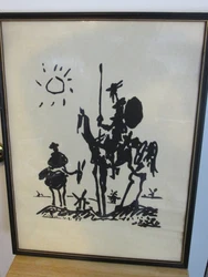 Up for sale is (1) 1950s-60s Pablo Picasso DON QUIXOTE Lithograph, 18