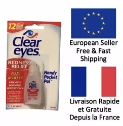 Nettoie les yeux rouges et les blanchit. Expire fin 2024Expédiée depuis la France sous 24h1 day Shipping all over...