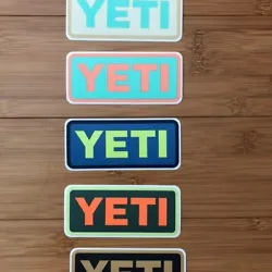 YETI Stickers Swag New Decals Authentic. Your choice of colors. White/NAVY and NAVY/White or other color choice in note...