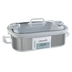 The Crock-Pot Programmable Casserole Crock Slow Cooker makes family dinners, potlucks and parties easier than ever; Its...