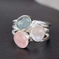 Gemstone:- Moonstone. All Images are of Actual Gemstone. Style : -Ring. Image Policy.