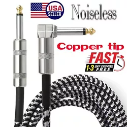 ULTIMATE NOISELESS HIGH PERFORMANCE. Guitar, bass, Amp, pedal, Keyboard Cable. Oxygen free pure copper conductor. This...