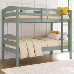 The Leighton is equipped with two full-length guardrails on the top bunk and a secure, easy-to-climb 4-step ladder...
