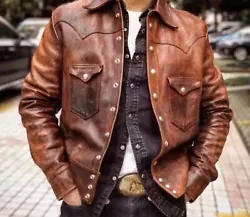 High quality Calf leather. Jacket is available in High quality Real Leather. HOUSE OF LEATHER. Long lasting durable...