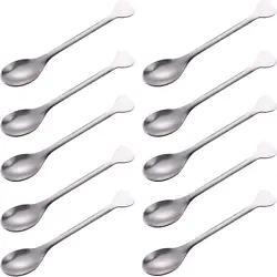 Coffee spoons are small and cute, with Heart-shaped Handle. The perfect size for an espresso cup, And they feel good in...