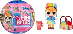 7 SURPRISES: (1) LOL Surprise Loves Mini Bites Cereal Doll; (2) Outfit; (3) Shoes; (4) Bottle; (5) Accessory; (6)...