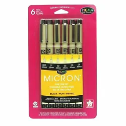 When accuracy, minute details and preservation count, the unparalleled archival quality of pigma micron pens makes them...