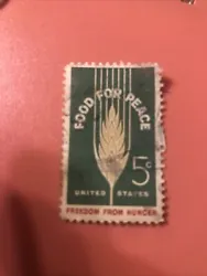 US Food For Peace 5 Cent Stamp. Shipped with USPS First Class.