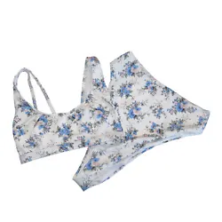 This beautiful ASOS bikini is the perfect addition to any beach day. The multicolor floral print all over the recycled...