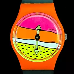 Keith Haring - Breakdance Swatch For your consideration is this ultra rare Women’s Keith Haring Swatch Breakdance...