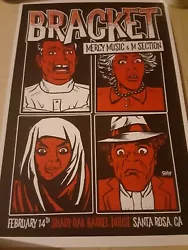 BRACKET SANTA ROSA CONCERT POSTER FEB 2020 NOFX FAT WRECKCORDS PUNK - Shipped with USPS First Class - Thanks and check...