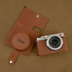 Features This camera is made by real top layer cow leather , the design is simple and vintage, use Metal sizing...