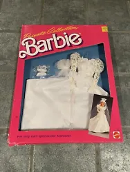 1987 Barbie Private Collection Fashions Wedding Dress. Never opened. Please view all photos before purchasing, some...