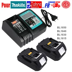 【Modèle applicable】 Makita Remplacer pour Makita batterie 18v BL1860B, BL1860, BL1850B, BL1850, BL1840B, BL1840B,...