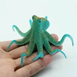 The octopus is made of green material which does no harm to fish or water qulity. The fluorescent effect will be...