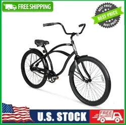 For your comfort, this bike includes platform cruiser pedals, lightweight alloy wheels, and a padded spring comfort...