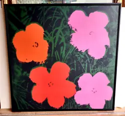Andy Warhol Daisy. with location stickers on the back.