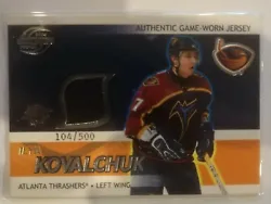 2003-04 Pacific Supreme Jerseys /500 Ilya Kovalchuk #2. Condition is Like New. Shipped with Standard Shipping.