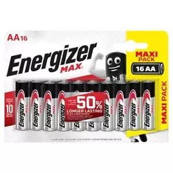 Power the devices you love with Energizer MAX Alkaline AA Batteries. Energizers #1 longest-lasting MAX, these double A...