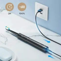 Brosse à dents électrique étanche, Rechargeable par USB, 8 têtes de rechange.... État : 