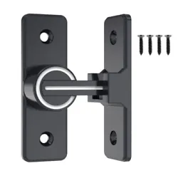 Barn Door Lock Hardware, 90 Degree Heavy Duty Gate Latches Flip Latch Safety Door Bolt Latch Lock Specification:...