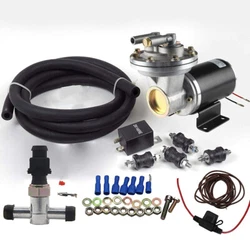 Hooks directly to your booster. 1- vacuum hose. Uses a highly effiecient electric pump, relay switch and sitributor...