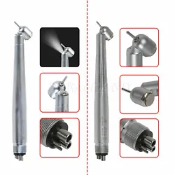 (USA Dental 45 Degree Surgical High Speed Handpiece Push Button. A) Non-LED 45° Handpiece. l Air Exhausted Throw at...