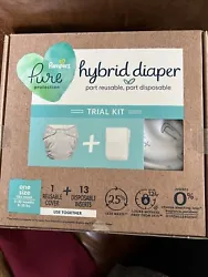 Pampers Pure Hybrid Kits Reusable Cloth Diaper Covers Disposable Inserts New. Fits 0-30 months8-35 lbs1 reusable...