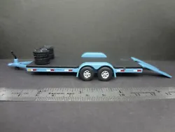 Tires are secured to the trailer.