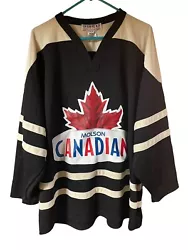 Molson Canadian IRONHEAD ATHLETIC Vintage Beer Hockey Style Jersey XL.
