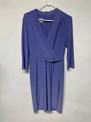Anne Klein Faux Wrap Dress / Light Purple / Size 8. Like new, no defects.